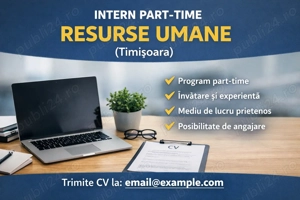Trenkwalder Romania angajeaza: Intern Part-Time   Resurse Umane (Timișoara)