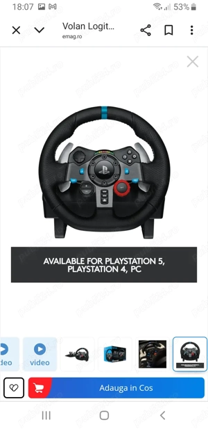 volan de loc loghitech g29 noy - imagine 4