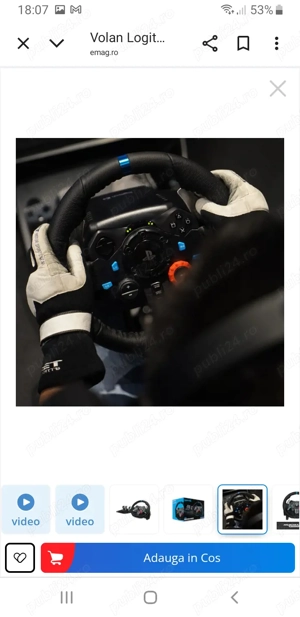 volan de loc loghitech g29 noy - imagine 5