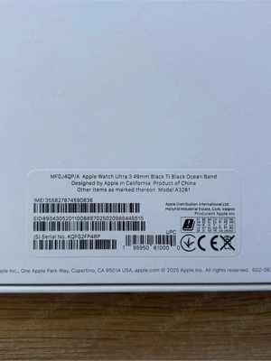 Apple Watch Ultra 3 GPS+Cellular,49mm Black