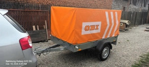 Vând remorca stema 750 kg cu prelata OBI Germania 
