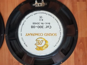 Difuzor , difuzoare bass 12"  , difuzoare joase Cat  Sound Company  12 " , 8 ohm , Germany   - imagine 3