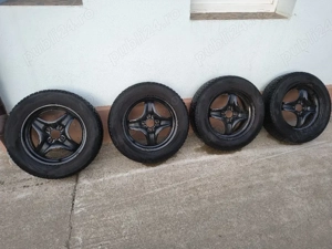 Set complet anvelope plus jante Logan - imagine 2