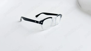 Rame Negru-Transparent Ochelari Moscot Lemtosh - Rame Johnny Depp Style - imagine 2