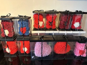 Ursi si inima din trandafiri de sapun