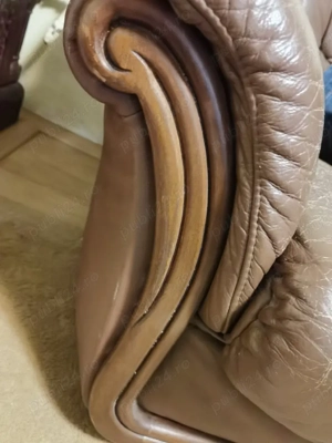 Canapea si fotoliu piele naturala  - imagine 3