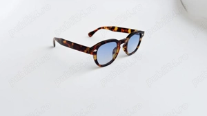 Ochelari de soare Moscot Lemtosh Rama animal print Lentile albastre