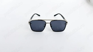 Ochelari de soare Dita Mach Six - Rama argintie Lentile negre