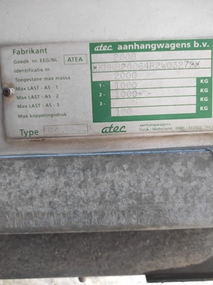 Vând remorcă cu 2 axe  - imagine 5