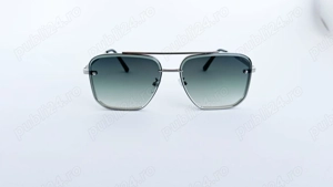 Ochelari de soare Dita Mach Six - Rama argintie Lentile verzi degrade