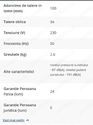 Fierastrau Pendular Panzer 800W soricel - imagine 2