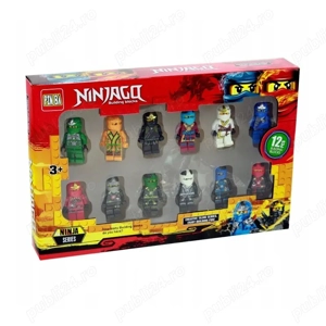 Set 12 jucarii Ninjago cu accesorii, multicolor, 3+ ani
