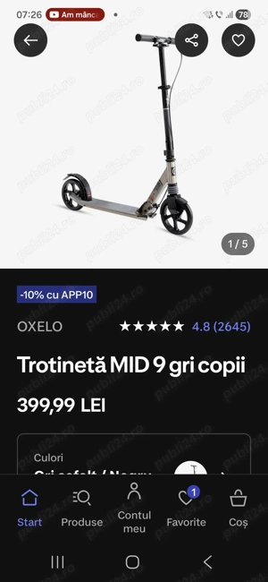 Trotineta Oxelo mid 9