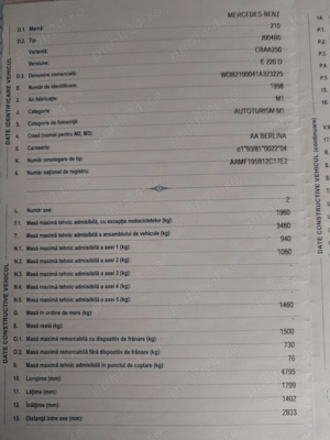 Vând Mercedes E220 avantgarde cu CI și Mercedes E 220 clasic - imagine 3