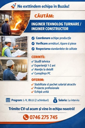 Inginer Constructor - Fabrica Buzau