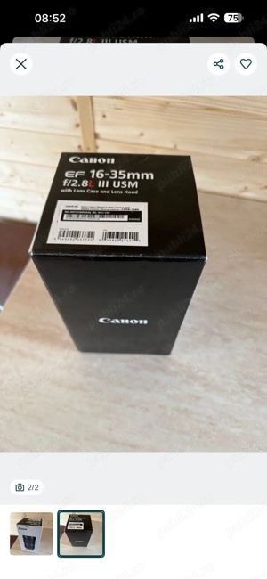 Obiectiv Canon EF 16-35mm