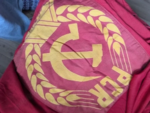 Steag original din perioadsa comunista cu emblema PCR