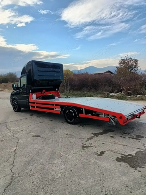 Vând Autoplatforma Mercedes Sprinter BA14 din 2018 euro 6, Motor de 3.0 V6 190 cp, pregătită de exte - imagine 6