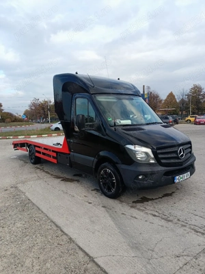 Vând Autoplatforma Mercedes Sprinter BA14 din 2018 euro 6, Motor de 3.0 V6 190 cp, pregătită de exte - imagine 4