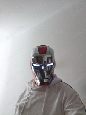vand masca  Iron man electronică comanda vocala si telecomanda  - imagine 4
