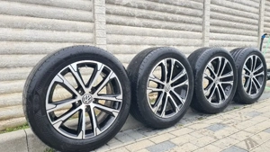 Set complet Roți originale SINGAPORE VW 17” + Anvelope 215/55/17 vară Goodyear + Senzori TPMS - imagine 4
