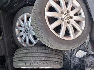 Cauciucuri SH vara 205/55/16 cu jenti aliaj (originale Vw)