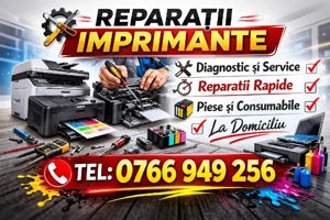 Reparăm imprimante, inclusiv modele cu rezervor de cerneală EcoTank, Smart Tank, MegaTank