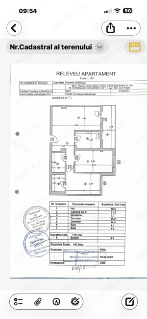 Inchiriez apartament 3 camere, Pitesti, zona Nord, Bloc Nordmark - imagine 7
