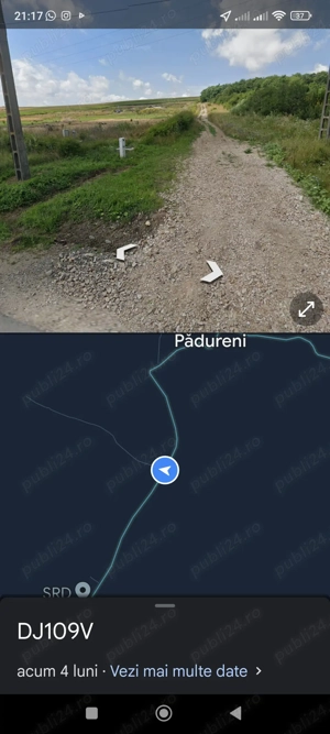 Vand  teren cu suprafata de 5800mp in zona localitatii Padureni,la 5 km de Auchan Iris Cluj-Napoca - imagine 5