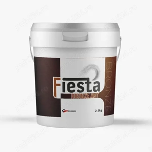 Vopsea decorativă metalică FIESTA Bronze Art 1kg   efect sidefat bronz, finisaj premium pentru pereț