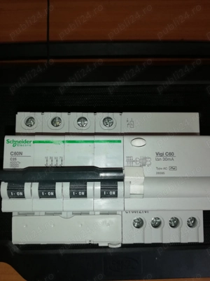 Siguranțe trifazice 40,60,63A cu diferențial 30 și 10ma.