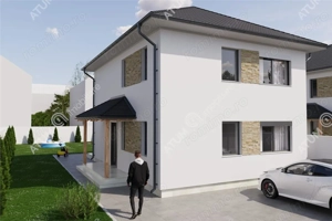 Casa individuala cu 4 camere si teren de 380 mp in Sura Mica