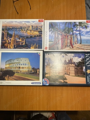 Vand cutii puzzle complete de  1000 buc.