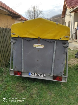 Remorca cu 2 usi si prelata inalta - imagine 3