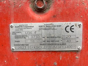 Vand excavator Kubota U36 - imagine 3