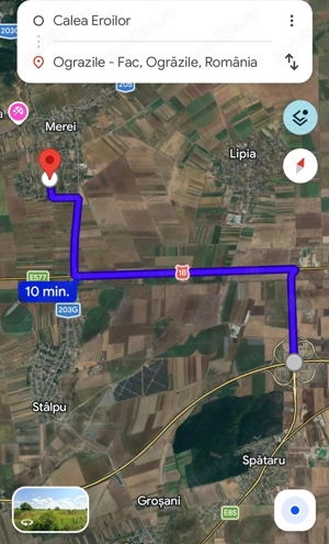 Teren intravilan construibil 1700 mp Ograzile ( Merei) deschidere 30 ml - imagine 5