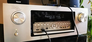 Vand amplificator Denon AVR-3313 argintiu cu telecomanda originala.
