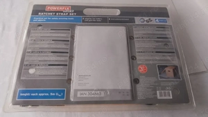 Chingi ancorare marfa Powerfix 5m - Set 4 bucati - Noi Sigilate, cu Manual - imagine 2