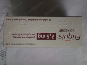 Vând Eliquis 2,5mg