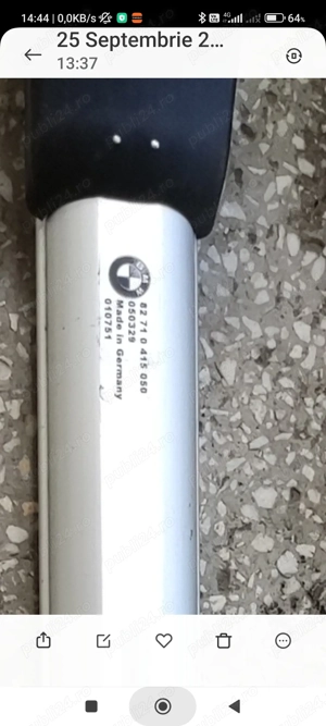 Bara Portbagaj Original Cod 52 72 1 0 415 050 - imagine 3