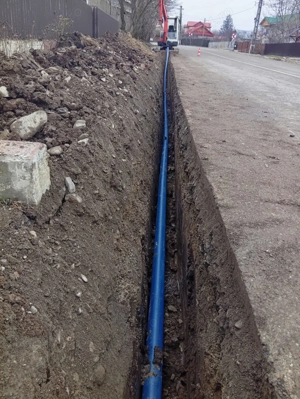 Săpături șanțuri, branșamente apă și canalizare   Execuție rapidă
