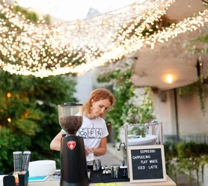 Cafea evenimente  Nunta  Botez  Petrecere corporate  Stand mobil  Bar - imagine 3