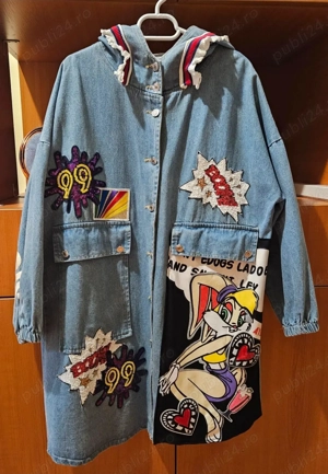 Jachetă albastră denim Alive