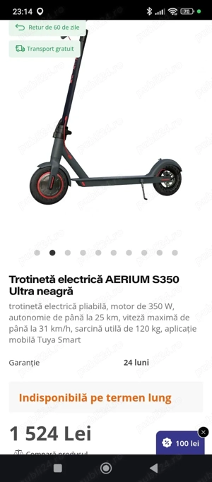 Trotineta electrica Aerium S350