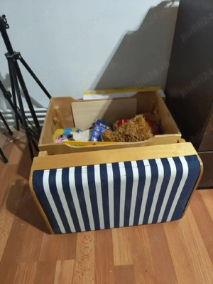 Cufăr de comori si bancheta Capt'n Sharky - perfect pentru depozitarea jucăriilor - imagine 4