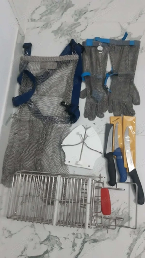 Set complet cuțite si accesorii măcelărie 