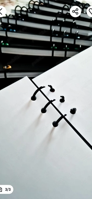 Caiete Mecanice A5 Cu Refill Rezerve Foi - Basic Negru si Detalii Metalice Colorate - imagine 4