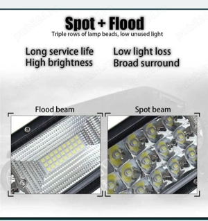 Led bar curbat 107cm 540w 198 leduri Suv, Jeep, Atv gros calitativ !!! - imagine 3