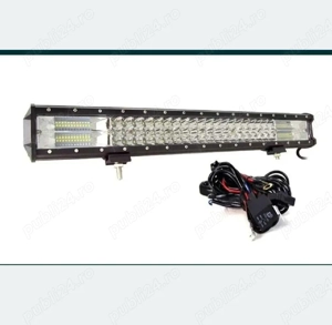 Led bar 23" 59cm 324w 3 randuri de led 7D Suv, Atv, Jeep gros rezistent ! 