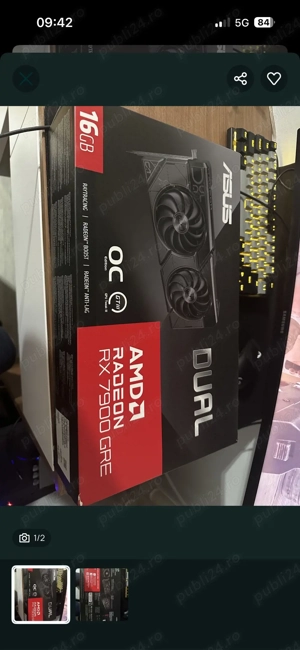Placa video Rx7900 gre 16 gb in garantie 